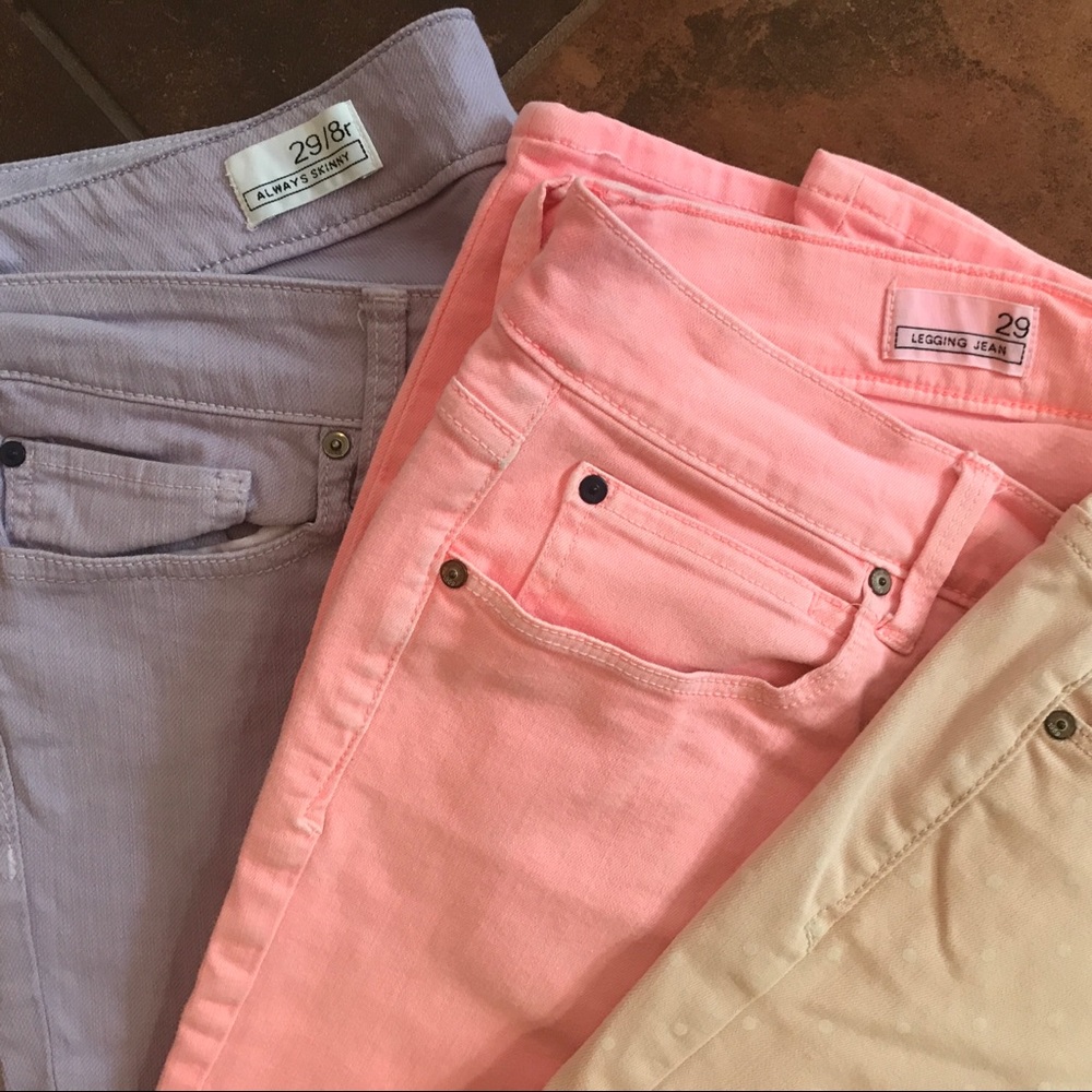3 Pak Gap1969 Always Skinny & Leggings Jeans EUC